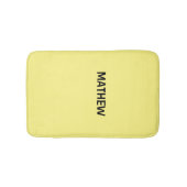 Tapis De Bain monogramme de lettre initiale simple ajoutez votre (Devant)