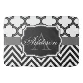 Tapis De Bain Monogramme de Quatrefol Chevron (Devant)