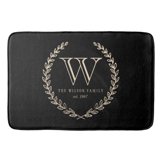 Tapis De Bain Monogramme de tableau (Devant)
