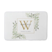 Tapis De Bain Monogramme de verdure en or (Devant)
