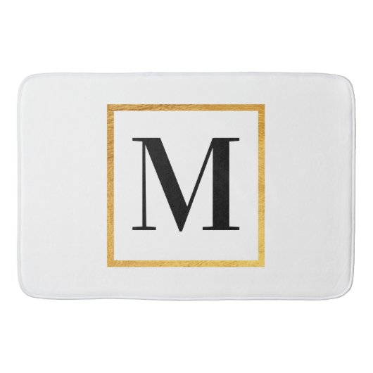 Tapis De Bain Monogramme d'or (Devant)