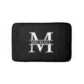 Tapis De Bain Monogramme et nom personnalisés (Devant)