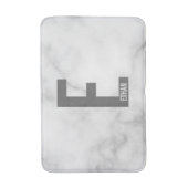 Tapis De Bain Monogramme et nom personnalisés modernes (Devant (Vertical))
