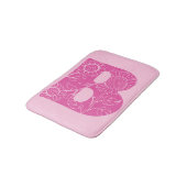 Tapis De Bain monogramme floral B lettre majuscule (Angle)