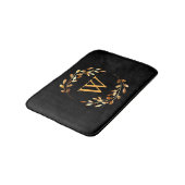 Tapis De Bain Monogramme floral Goldel (Angle)