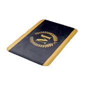 Tapis De Bain Monogramme Golden Laurel Wreath (Angle)