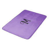 Tapis De Bain Monogramme initial Améthyste Joyau Tone Couleur so (Angle)