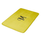 Tapis De Bain Monogramme initial Citrine Joyau Tonalité Couleur  (Angle)