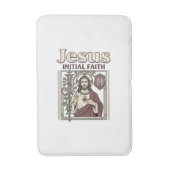 Tapis De Bain Monogramme initial de Jésus Foi Monogramme initial (Devant (Vertical))