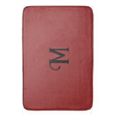 Tapis De Bain Monogramme initial Joyau de grenat Tone Couleur so (devant Vertical)