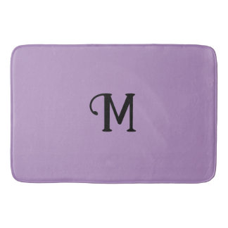 Tapis De Bain Monogramme initial Joyau Morganite Tonalité Couleu