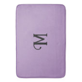 Tapis De Bain Monogramme initial Joyau Morganite Tonalité Couleu (devant Vertical)
