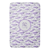 Tapis de bain monogrammé Lavender Meadows (devant Vertical)