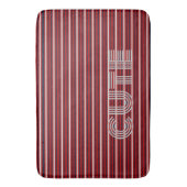 Tapis De Bain Monogramme moderne trié (devant Vertical)