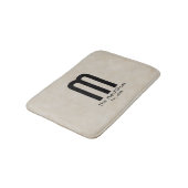 Tapis De Bain Monogramme moderne Votre nom "Créez votre propre" (Angle)
