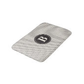 Tapis De Bain Monogramme Motif de tissage (Angle)