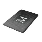 Tapis De Bain Monogramme motif des cercles de charbon (Angle)