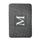 Tapis De Bain Monogramme motif des cercles de charbon (Devant (Vertical))