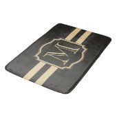 Tapis De Bain Monogramme noir et d'or (Angle)