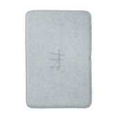 Tapis De Bain Monogramme Nom personnalisé Marbre élégant Dusty B (Devant (Vertical))