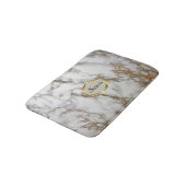 Tapis De Bain Monogramme personnalisable Mat de bain, faux or, g (Angle)