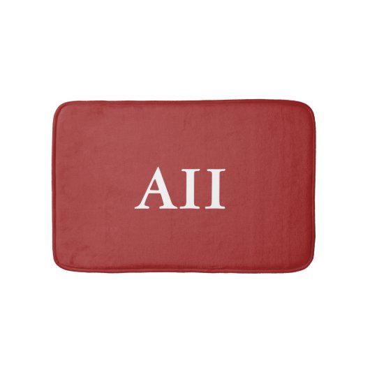 Tapis De Bain Monogramme personnalisé Auburn (Devant)