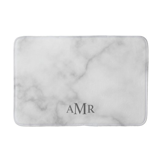 Tapis De Bain Monogramme personnalisé classique (Devant)