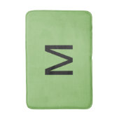 Tapis De Bain Monogramme Pistache Green Bath Mat (Devant (Vertical))