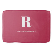 Tapis De Bain Monogramme rose (Devant)
