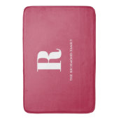 Tapis De Bain Monogramme rose (devant Vertical)