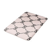 Tapis De Bain Monogramme rose vif Elégant Chambre de luxe pour f (Angle)