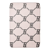 Tapis De Bain Monogramme rose vif Elégant Chambre de luxe pour f (devant Vertical)