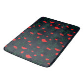 Tapis De Bain Monogramme Rustique Chic Floral (Angle)