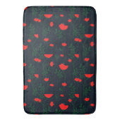 Tapis De Bain Monogramme Rustique Chic Floral (devant Vertical)