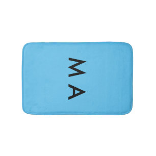 Tapis De Bain Monogramme simple ajoutez votre lettre de nom homm
