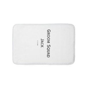 Tapis De Bain monogramme simple personnalisé ajoutez votre nom m