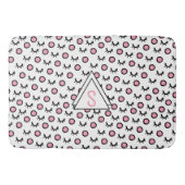 Tapis De Bain Monogramme Triangle Géométrique Moderne à Points l (Devant)