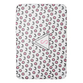 Tapis De Bain Monogramme Triangle Géométrique Moderne à Points l (devant Vertical)