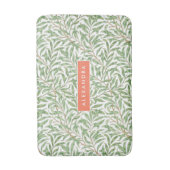 Tapis De Bain Monogramme Vert Botanique Motif Vert Orange (Devant (Vertical))