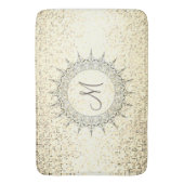 Tapis De Bain Monogramme Vintage Mandala (devant Vertical)
