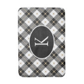 Tapis De Bain Monogrammed Black White Gold (Devant (Vertical))
