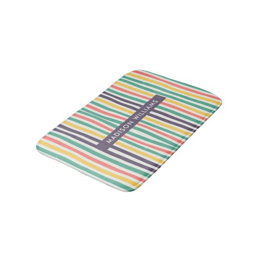 Tapis De Bain monogrammed, nom, (Angle)