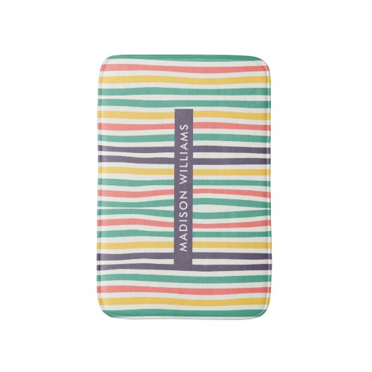 Tapis De Bain monogrammed, nom, (Devant (Vertical))
