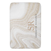 Tapis De Bain Monographie de parties scintillant d'or en marbre  (devant Vertical)