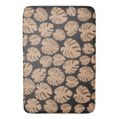 Tapis De Bain Monstera en Tan et noir (devant Vertical)