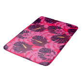 Tapis De Bain Monstera Hibiscus Spa Badematte (Angle)
