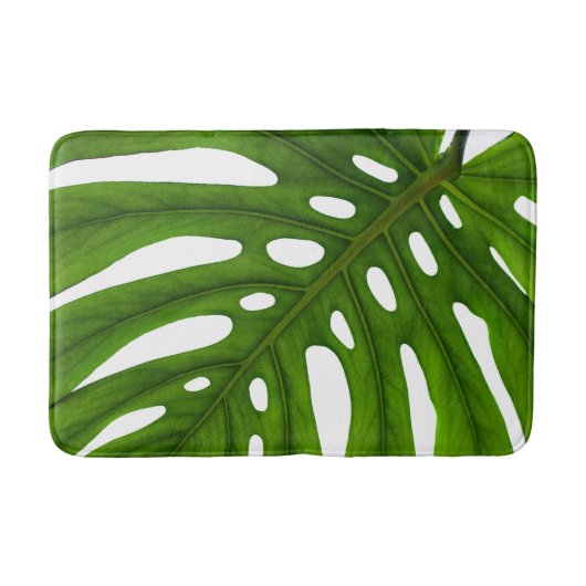 Tapis De Bain Monstera Leaf Botanique Design Mat de bain (Devant)