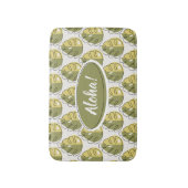 Tapis De Bain Monstera Leaves - Green (Devant (Vertical))