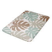 Tapis De Bain Monstera moderne hawaï boho (Angle)