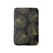Tapis De Bain Monstère dorée feuille, romantique sans couture fl (Devant (Vertical))